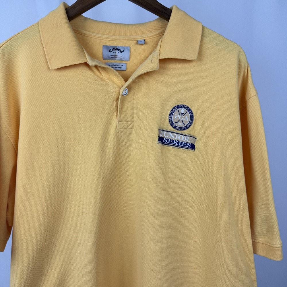 Callaway Golf PGA Junior Series Large Polo‎ Yellow